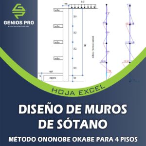 Hoja Excel - Diseño de Muros de Sótano para 4 Pisos