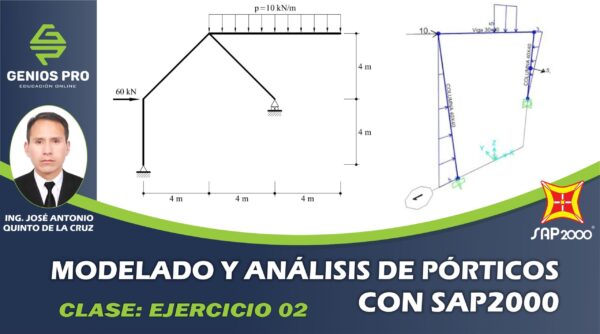 Modelado y Análisis de Pórticos con SAP2000 - Ejercicio 02