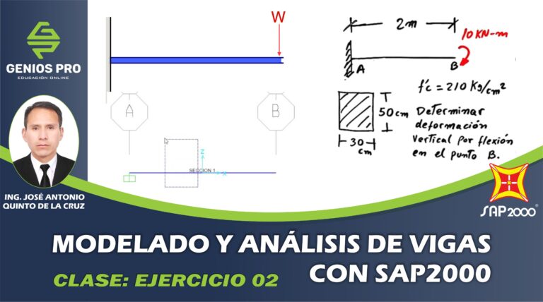 Modelado y Análisis de Vigas con SAP2000 – Ejercicio 02