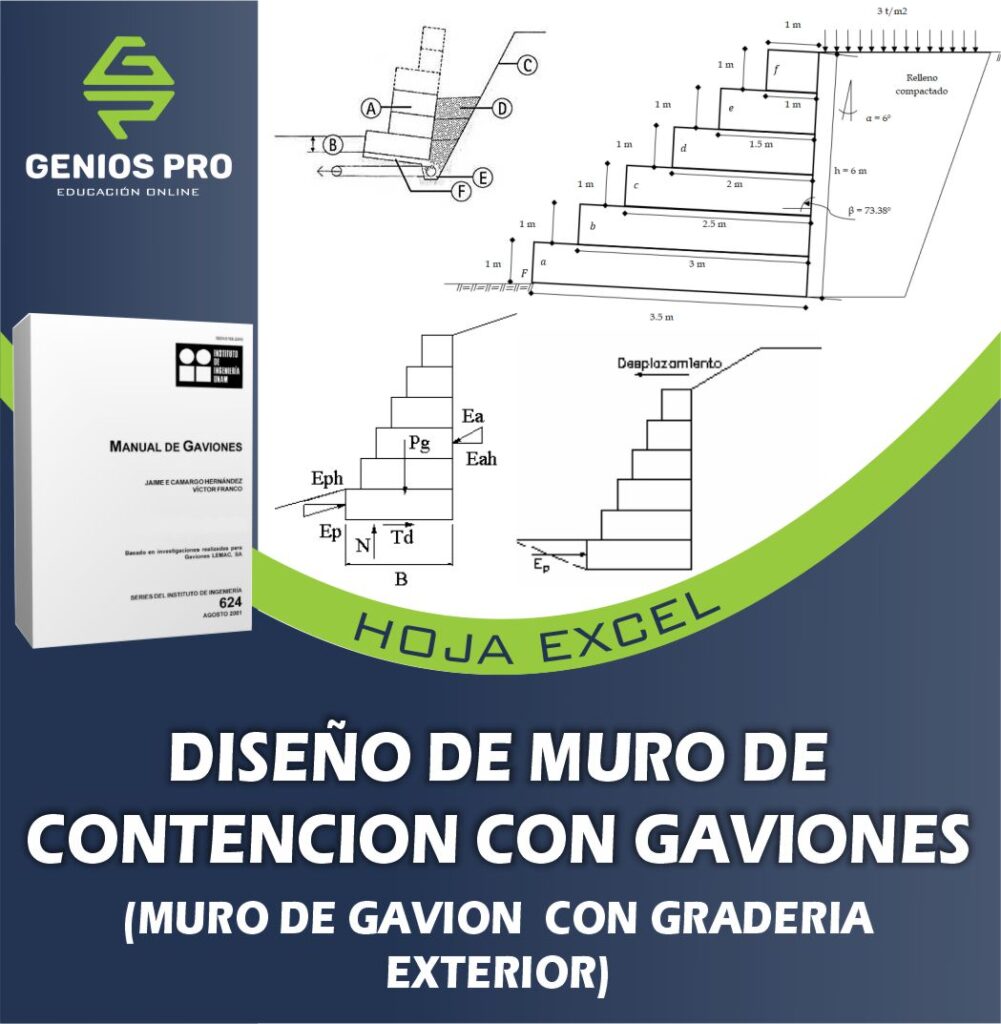 MURO GAVION 6M GRADA EXTERIOR