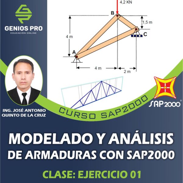 Curso de SAP2000 - Modelado y Análisis de Armaduras 01