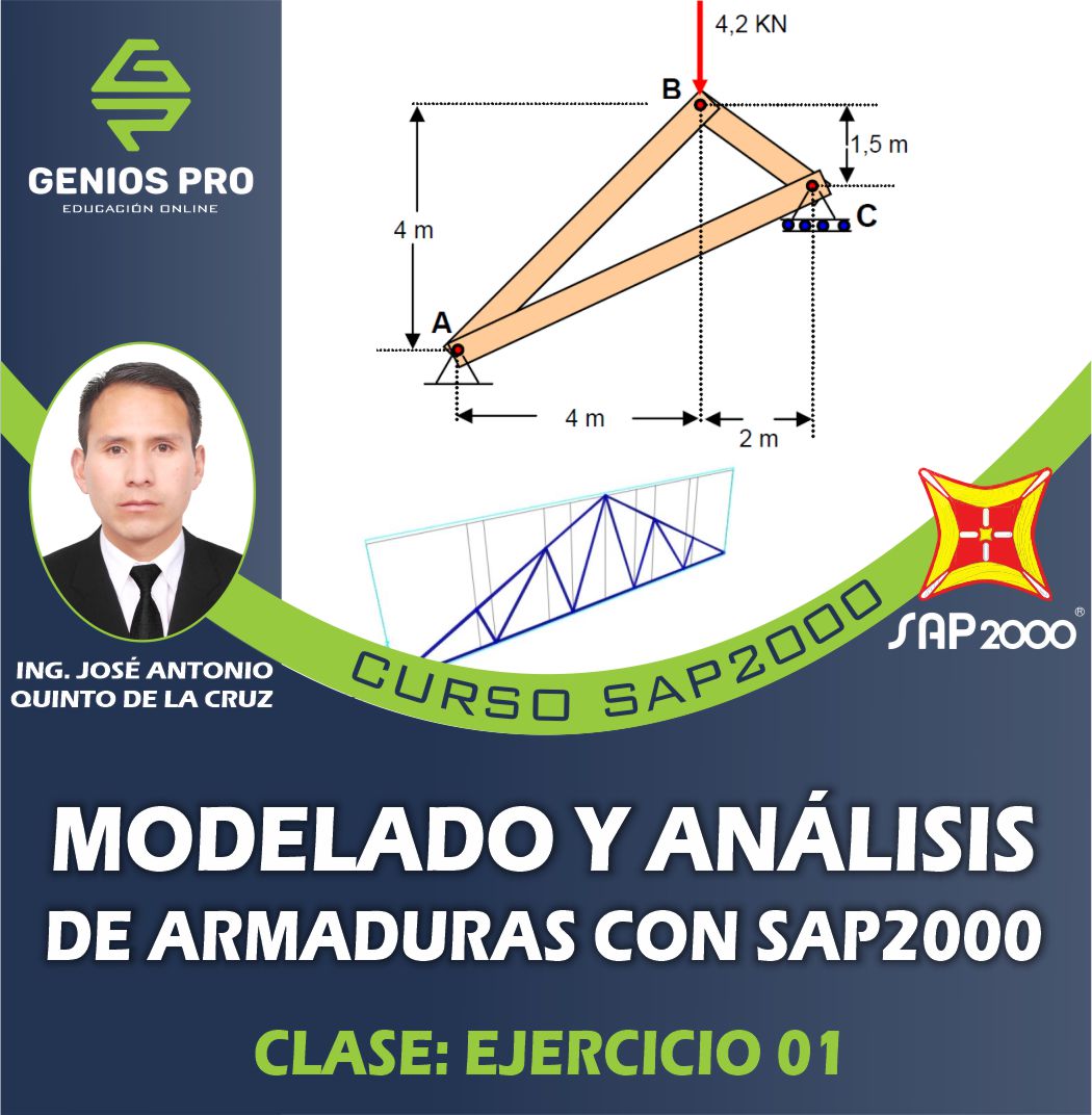 Curso de SAP2000 – Modelado y Análisis de Armaduras 01