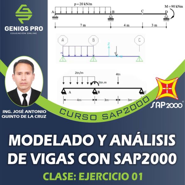 Curso de SAP2000 - Modelado y Análisis de Vigas 01