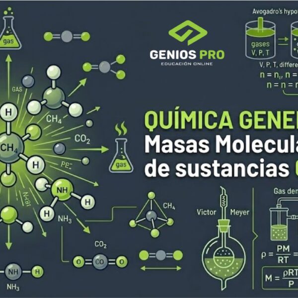 Química General: Masas Moleculares de Sustancias Gaseosas
