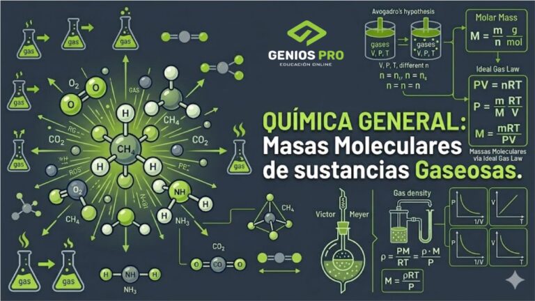 Química General: Masas Moleculares de Sustancias Gaseosas